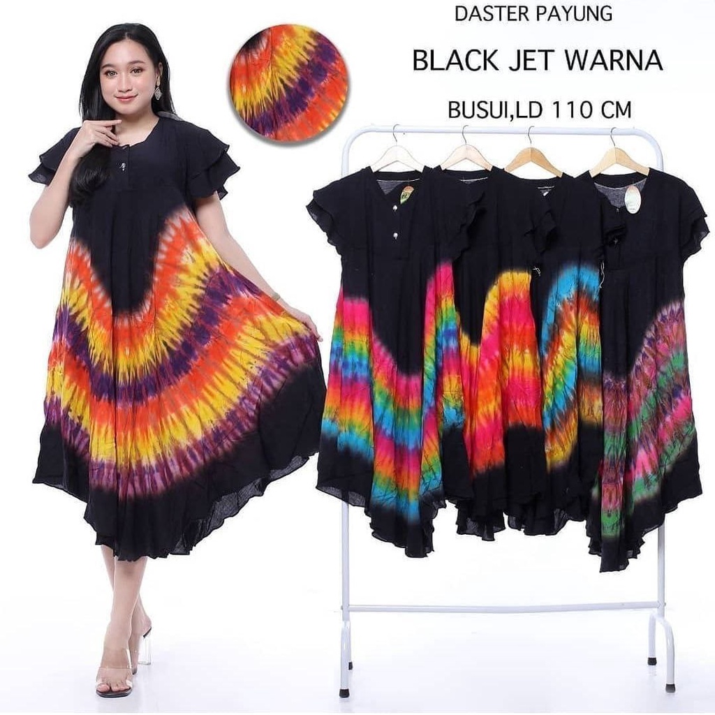 DASTER PAYUNG BLACKOPAL Kancing Depan busui daster bumil cantik murah kekinian BEBAS PILIH WARNA PILIH MOTIF BERAGAM model terbaru populer // DASTER BATIK KEKINIAN DASTER VIRAL DASTER RAYON SUPER // DASTER PAYUNG LD 110 CM MURAH WARNA HITAM