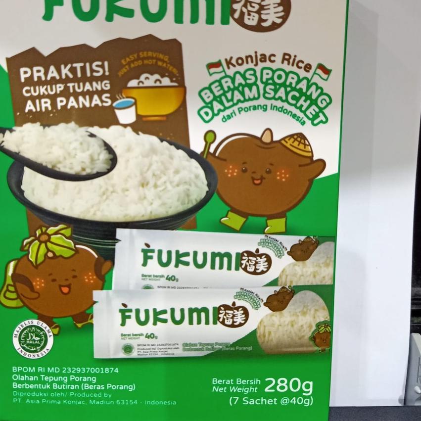 

➶ FUKUMI BERAS PORANG BOX SACHET (7x @40 gram) ✴