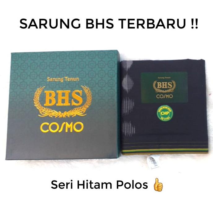 Sarung Bhs Hitam Polos Mercericed Mesres Original Murah Premium (Asli) Harga Miring