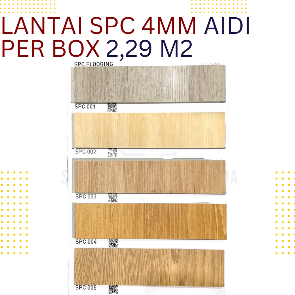 Lantai Vinyl SPC 4MM AIDI 2,3 M2/BOX