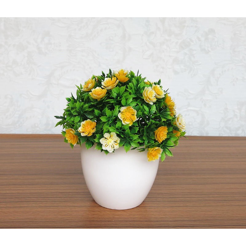 FYGALERY PT11 Pot Tanaman Hias Bunga Hias Plastik Ornamen Pot Bongsai Artificial Flower Decoration