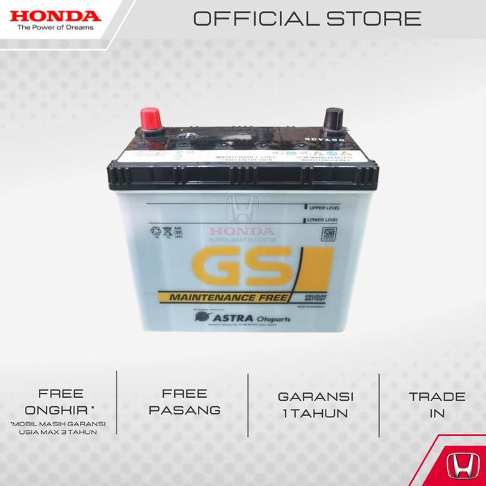 Terlaris Accu/Aki Mobil Honda Brio, Mobilio,Brv,Freed,Jazz Gs 34B19L-Mf