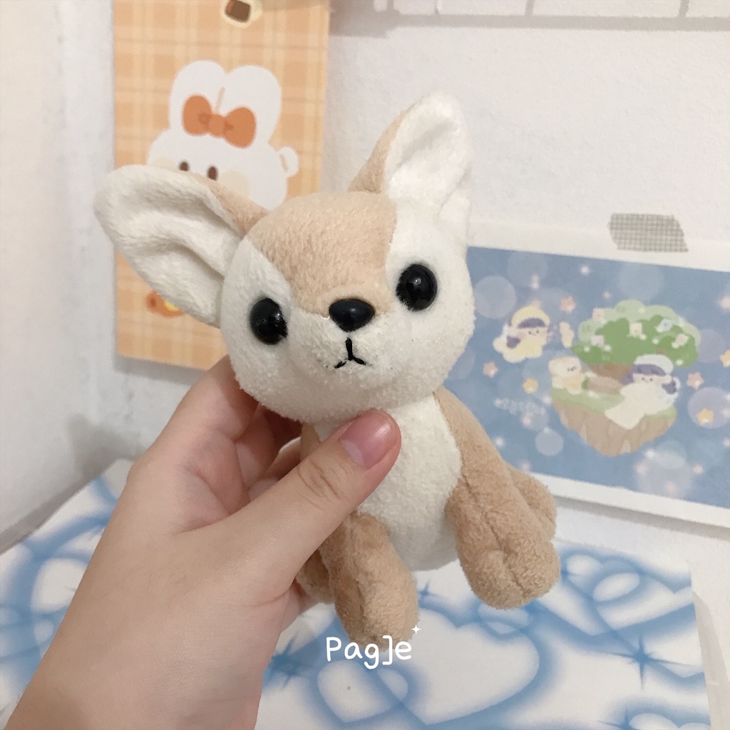 Fennec Fox Everland Theme Park [Preloved & MINUS] - Plush Doll Boneka Keyring Ganci Keychain Rubah C