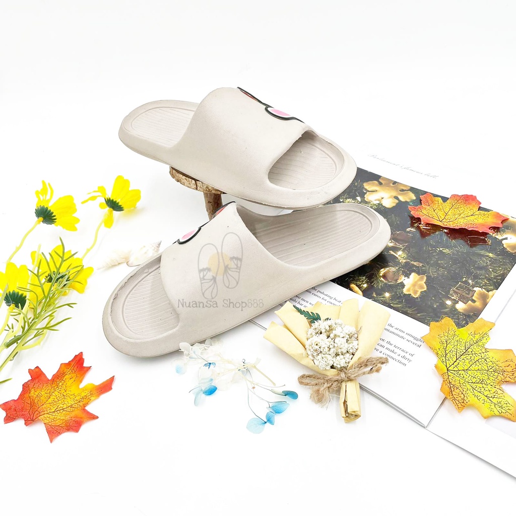 Sandal Slip On Bahan Karet Anti Licin Wanita Remaja/Dewasa Motif KELINCI YK3031 Ukran 30-35