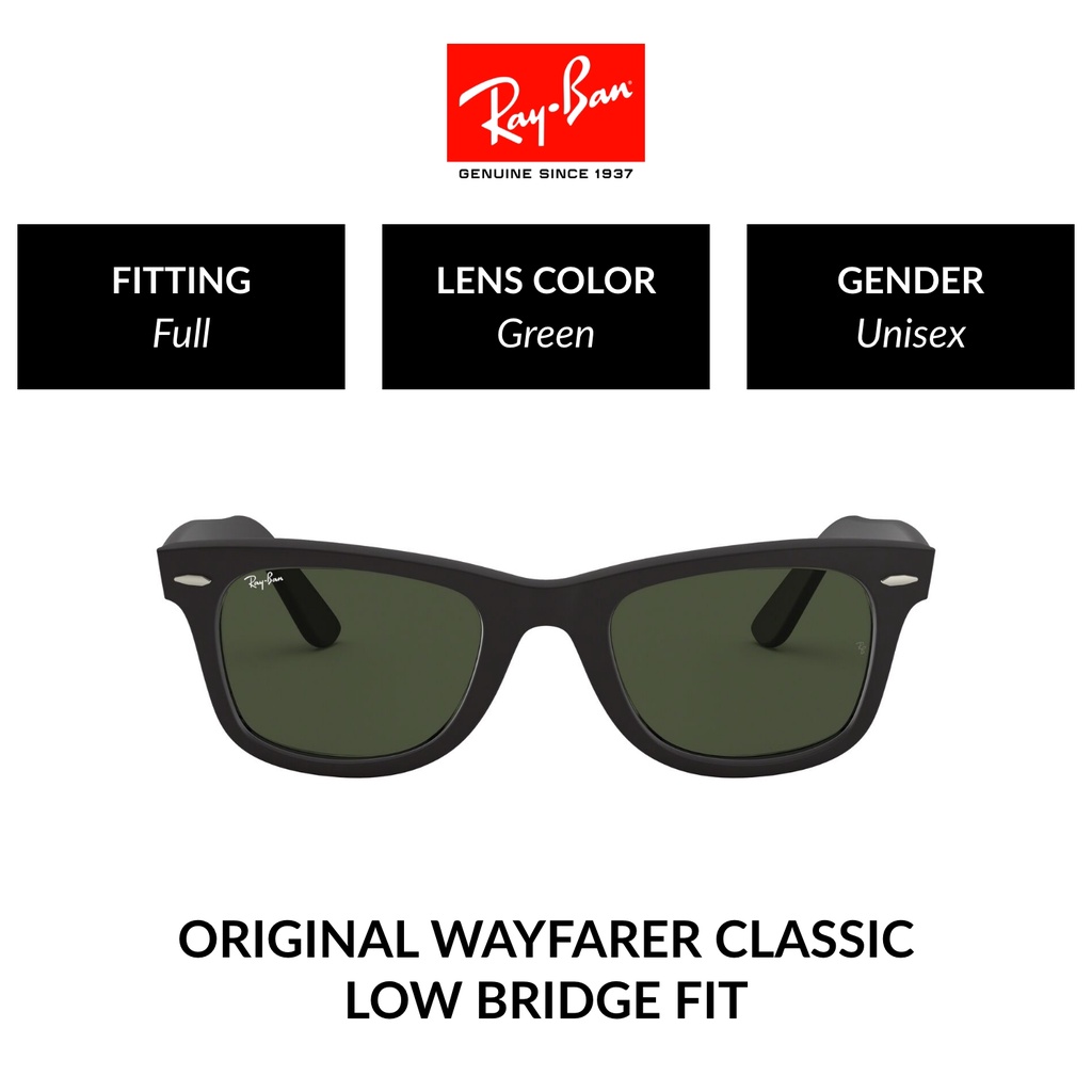 RAY-BAN Wayfarer | RB2140F 901S | Full Fitting | Sunglasses | 52mm