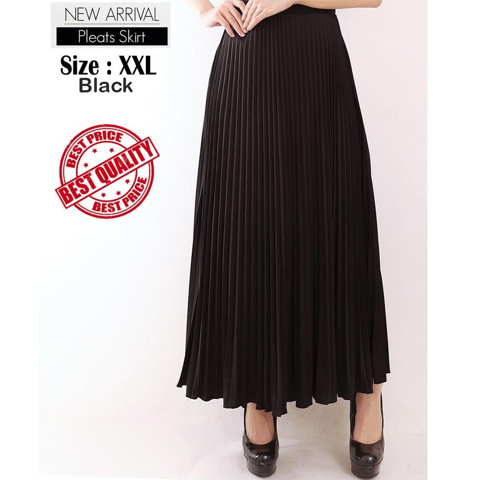 RECOMENDED Rok Plisket - Rok Plisket Payung Size XXL (Jumbo)