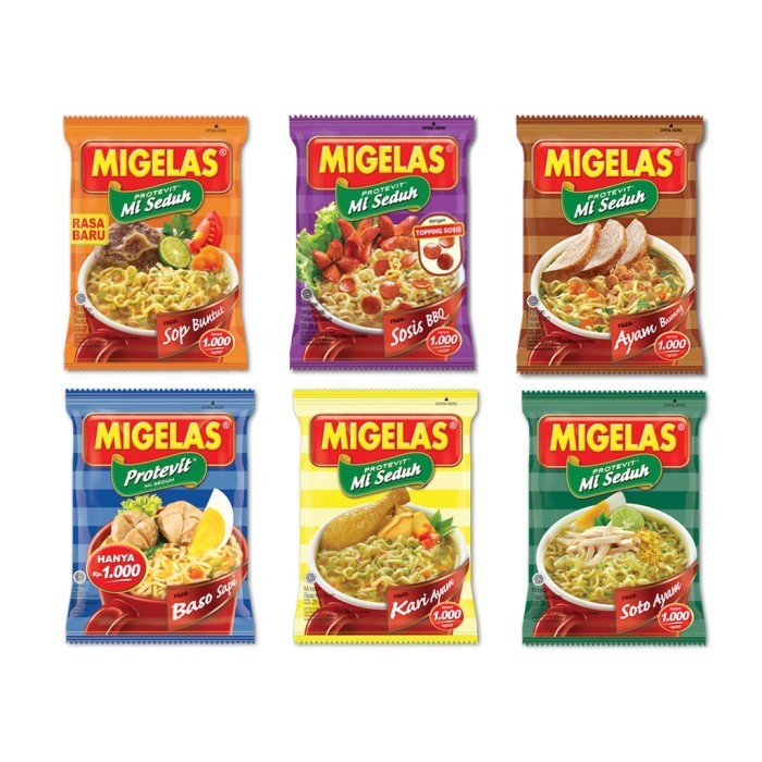 

Mie Gelas Instant 30gr SEMUA RASA 1 renceng isi 15 Sachet