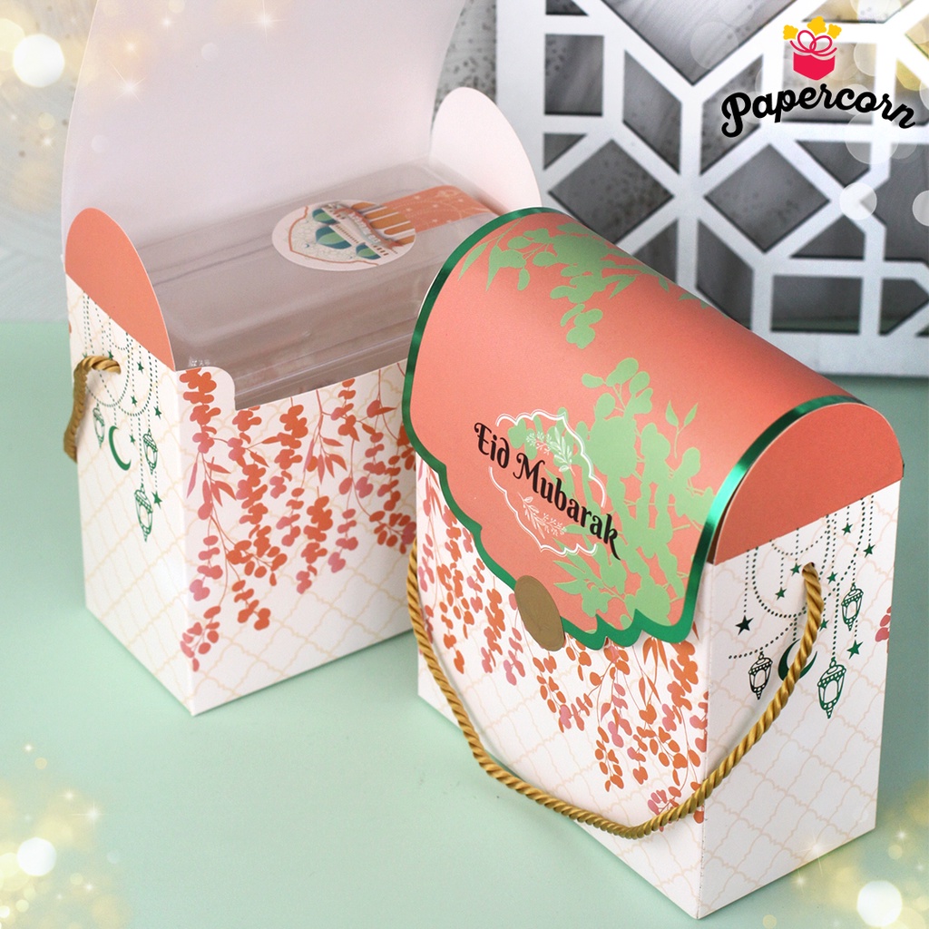 

10 Pcs Box Lebaran / Box Idul Fitri SALEM uk 15x7,6x14 cm (Muat 2 persegi Panjang 350 gr)