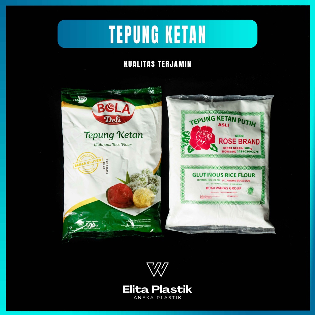 

Tepung Ketan Putih Rose brand / Bola Deli 500 gram Murah Pekanbaru