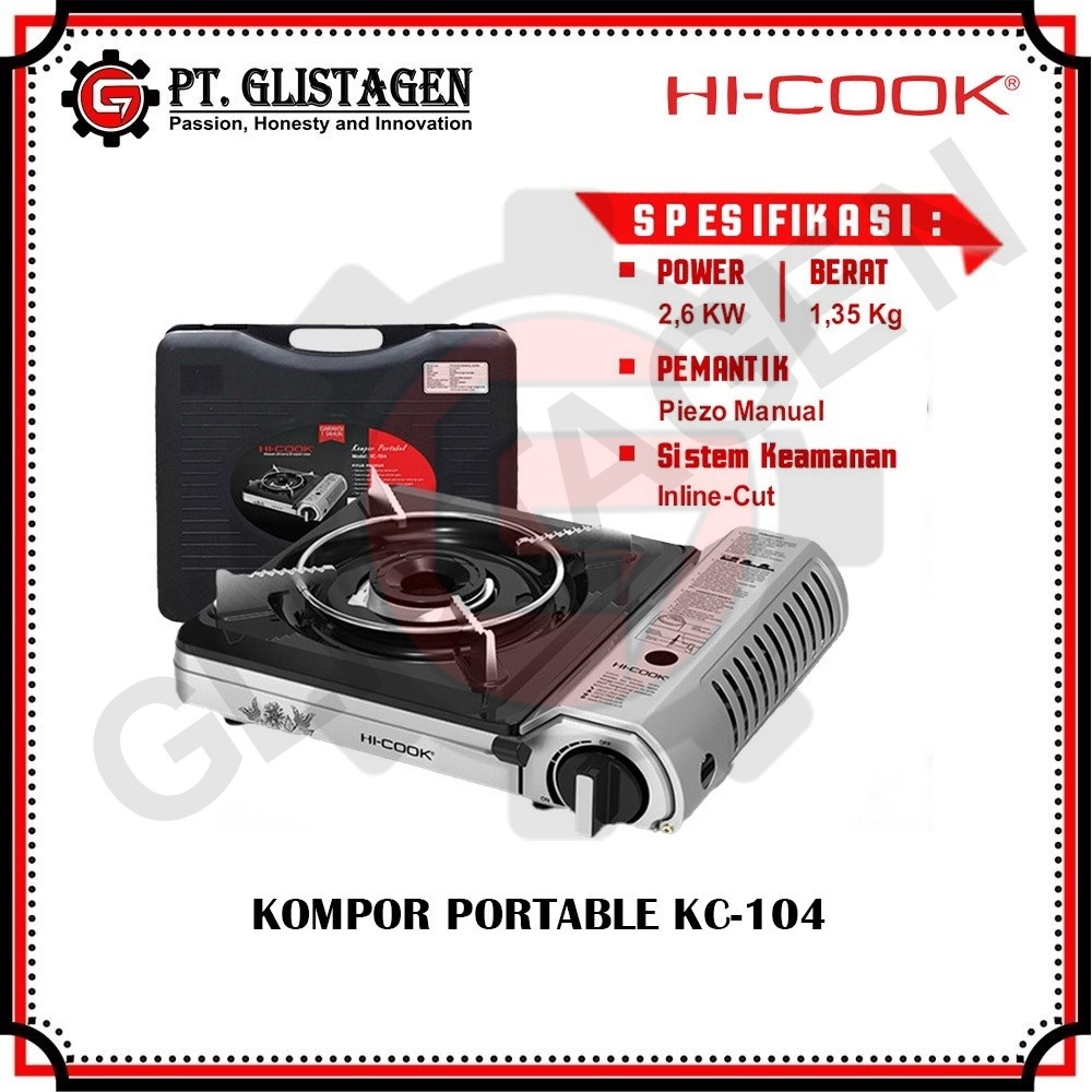 Hi-Cook KC-104 Kompor Portable Kompor Gas Kompor Kemping Kompor Hiking