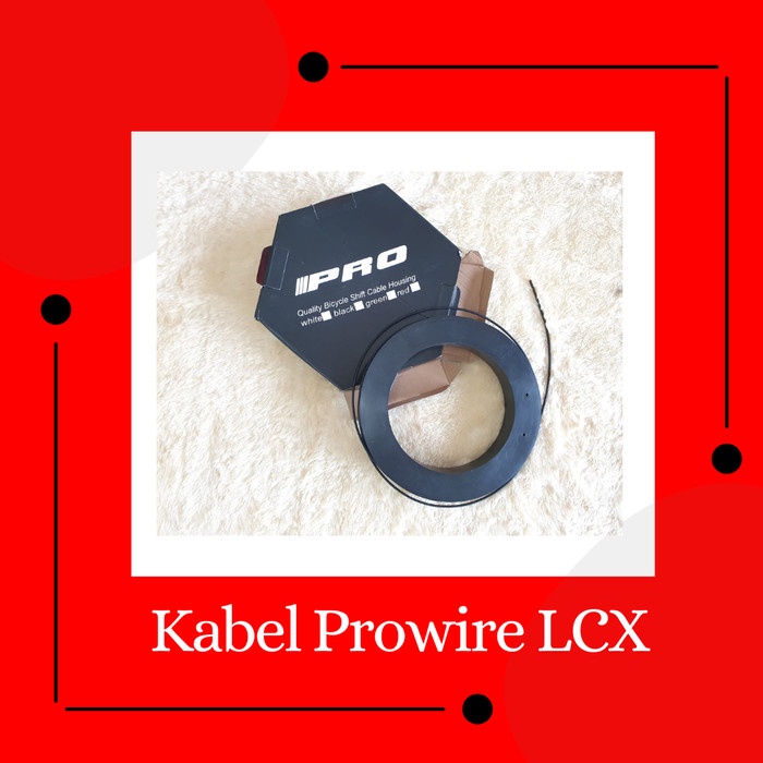 Kabel Prowire LCX Cable Housing Jagwire Outer Shifter Hitam per Roll