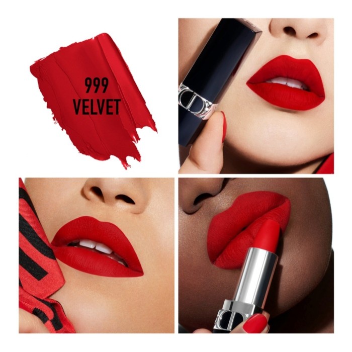 ✿ BISA COD✿ Di0r/Dior/D1or-Rouge Couture Color Lipstik / Lipbalm - 999, Mini 1.5gr