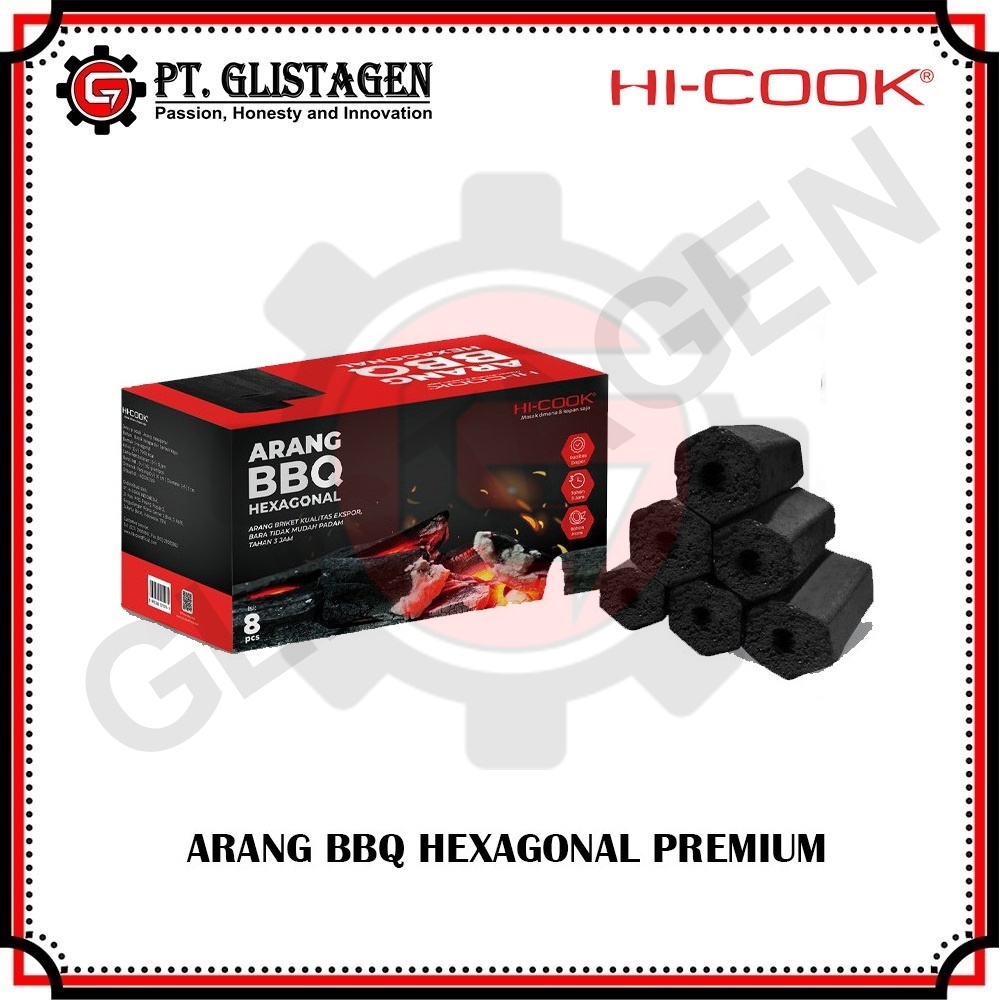 Hi-Cook Arang BBQ Hexagonal / Batok Arang BBQ (Grade Premium Quality)