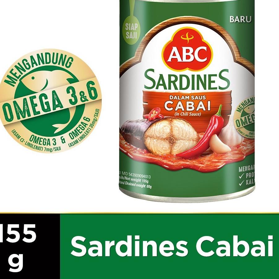 

Lagi murah Sarden ABC Sardines Cabai 155gram