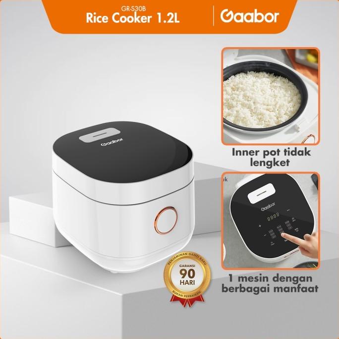 Gaabor Rice Cooker 1,2 L Penanak Nasi 3-4 Porsi - putih