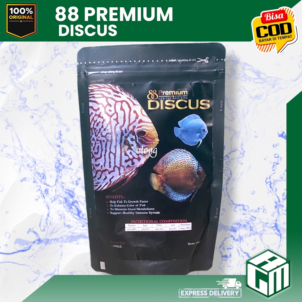 88 PREMIUM DISCUS PAKAN MAKANAN PELLET PELET IKAN