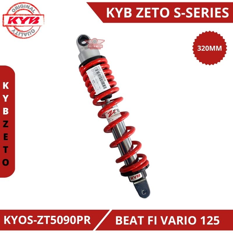 SHOCKBREAKER SHOCK BELAKANG KAYABA KYB ZETO S SERIES UK 320MM BEAT FI VARIO 125 150 FI SCOOOPY FI X RIDE SPACY