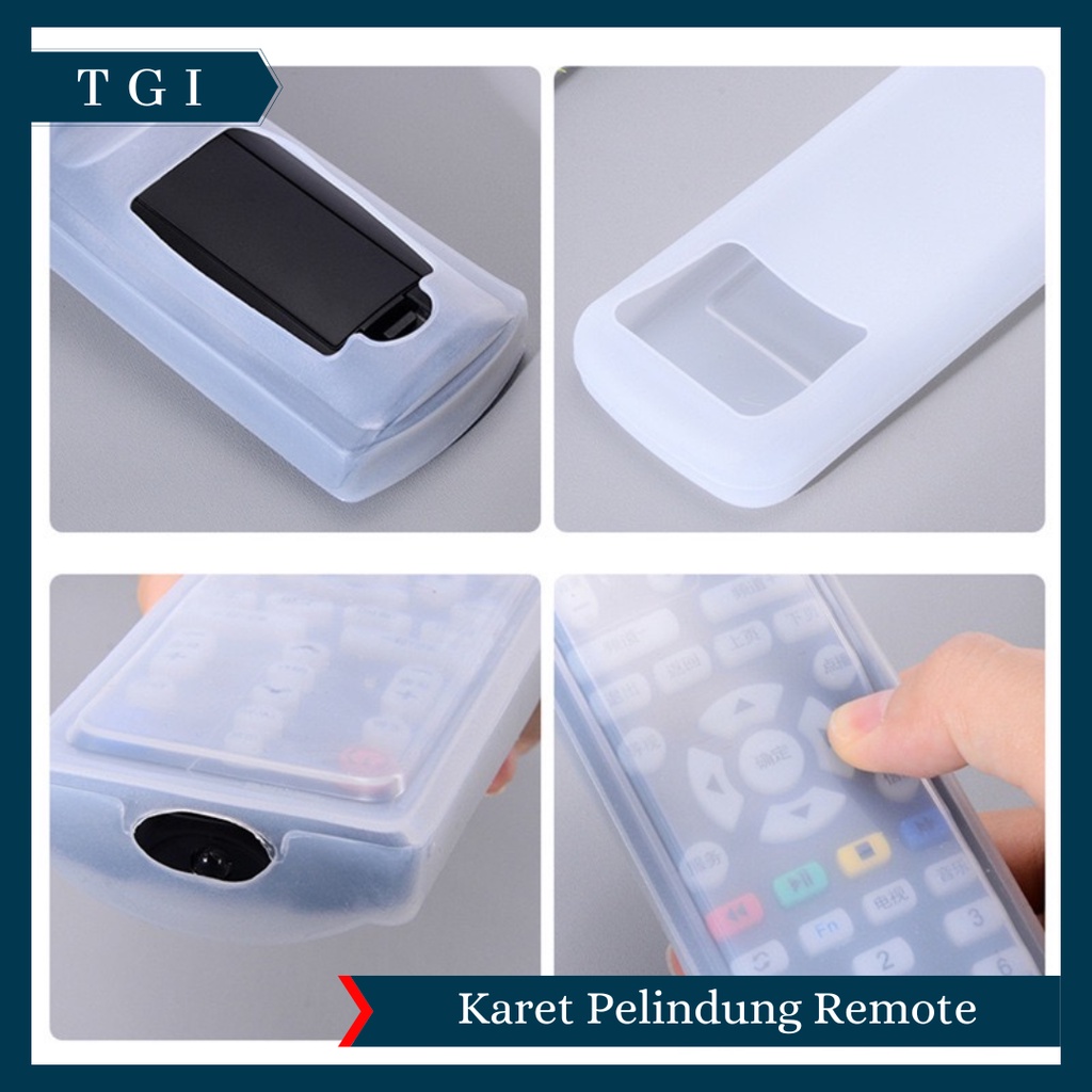 TGI - SARUNG SILIKON PELINDUNG REMOTE / SARUNG PELINDUNG REMOTE  / COVER SARUNG SILIKON REMOTE REMOT KONTROL TV AC DVD UNIVERSAL