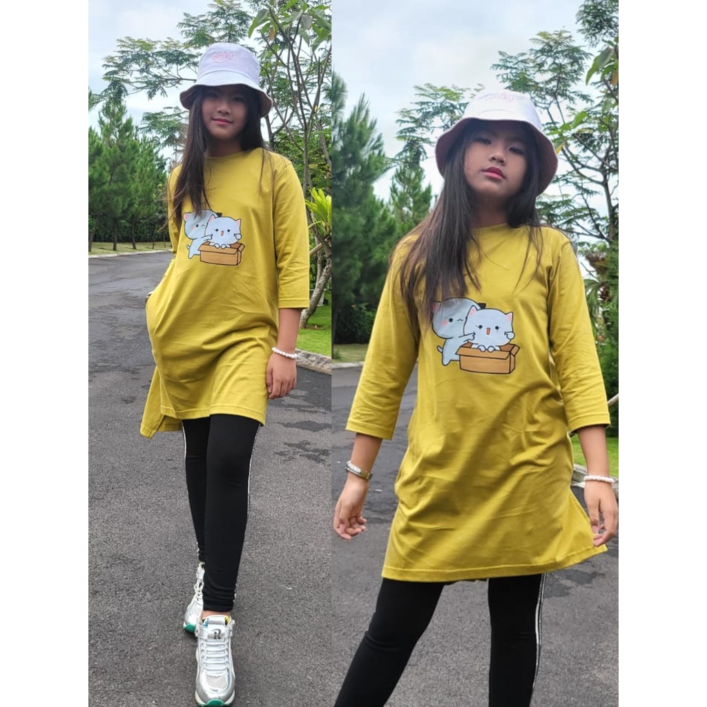 ELLA MIDI DRESS BAHAN KAOS KATUN COMBED 24s MOTIF POLOS APLIKASI SABLON S M L XL XXL MIDI DRESS ANAK TANGGUNG BAJU MIDI DRESS ANAK CASUAL MOTIF POLOS KAOS COMBED ANAK LENGAN PANJANG TERBARU 2023 KEKINIAN