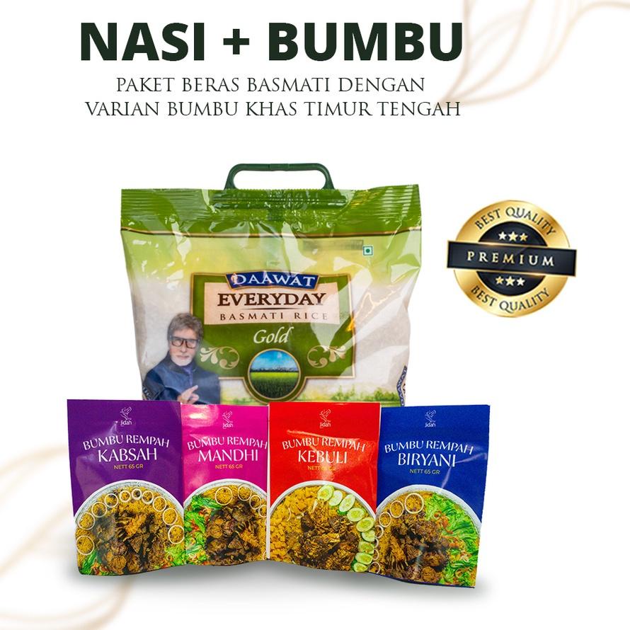 

✺ Beras basmati dan bumbu pilihan nasi briyani instan paket basmati rice beras briyani murah nasi mandhi beras briyani india nasi biryani beras brasmati ♞