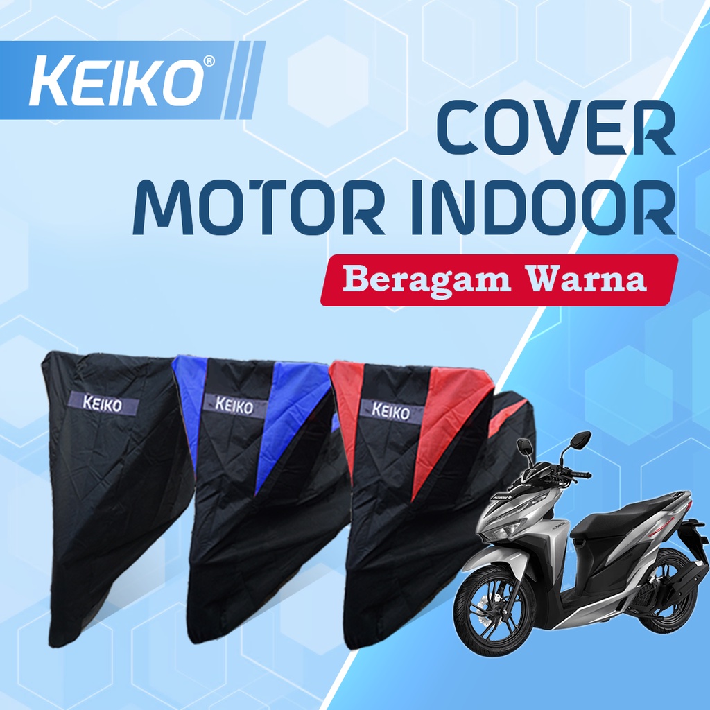 Cover Sarung Selimut Pelindung Penutup Tutup Motor Indoor (L) Vario Revo Vixion Vega Smash CS1 Supra Jupiter Satria Aerox RX MX King Keiko