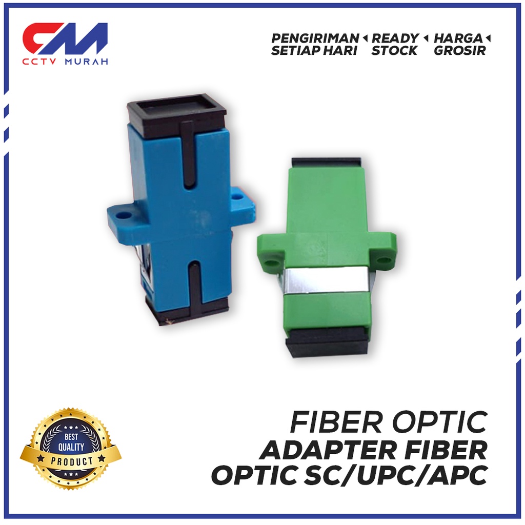 Adaptor SC For Fiber Optic || Blue Cyan 50PCS