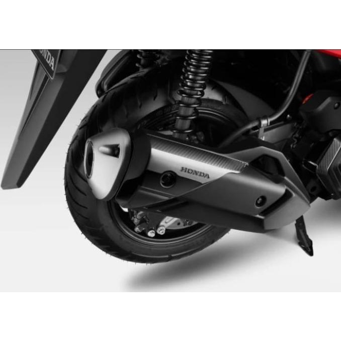 Garnish Cover Muffler chrome knalpot Honda all new PCX 160 original ---READY---