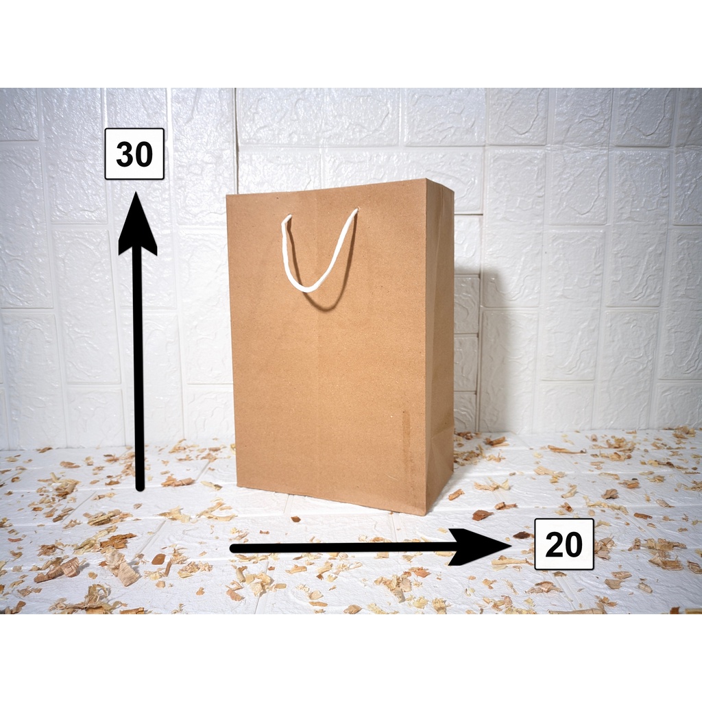 

Paperbag R6 Panjang Polos Cokelat P20xL10xT30 / Tas kertas / belanja / shoping / Tas Souvenir dan Kue