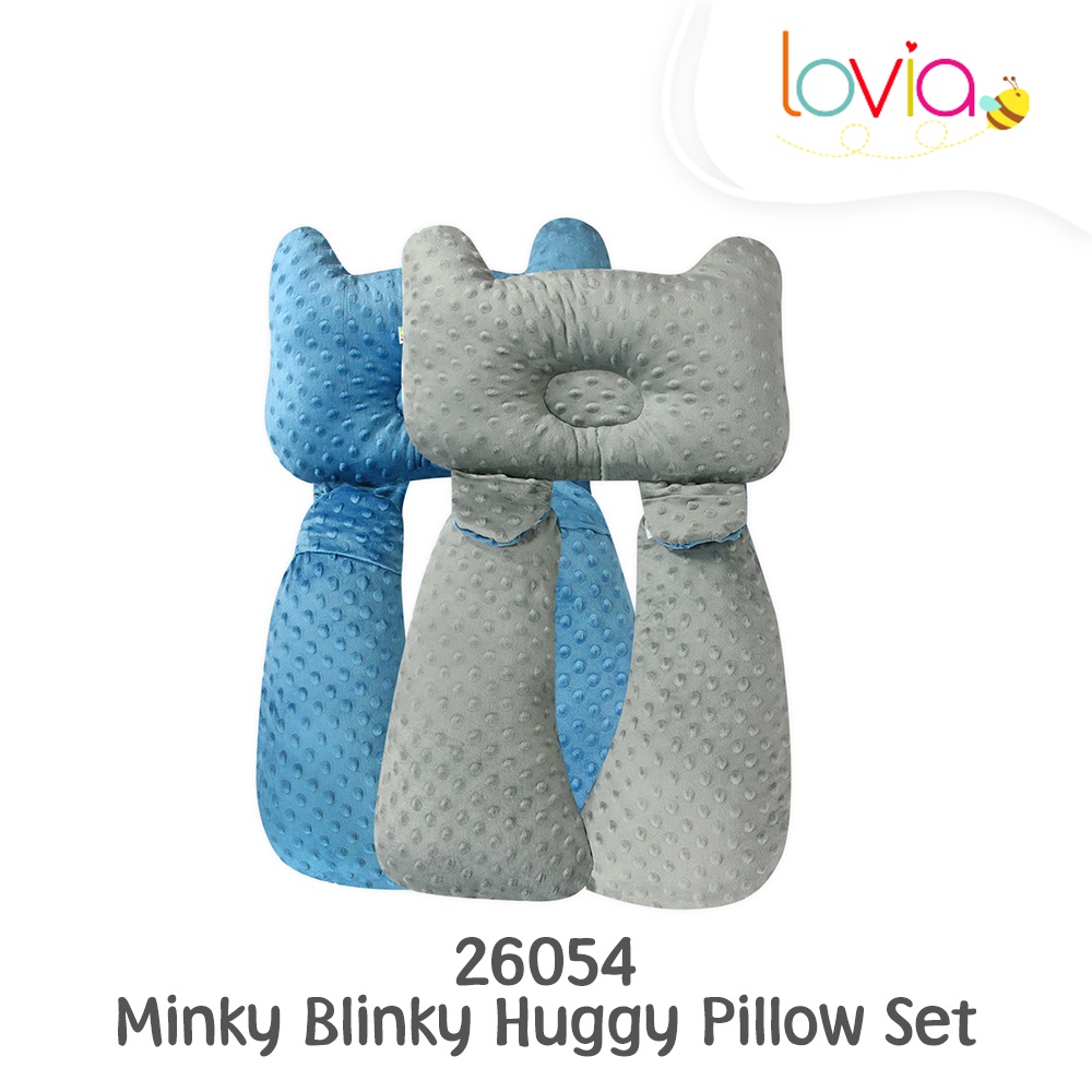 Kiddy Minky Blinky Huggy Pillow Set/ Bantal Peyang Bayi/ Bantal Bayi Multifungsi / 26054