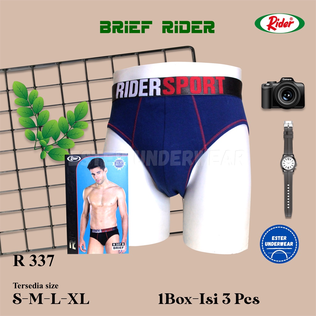 Celana Dalam Pria Rider Sport R 337 Isi 3Pcs/Pack