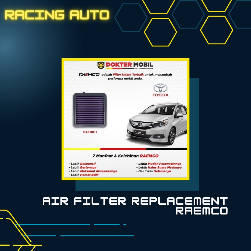 Air Filter Replacement / Filter Udara Honda Mobilio RAEMCO