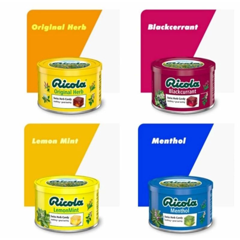 

Ricola Original Menthol Candy Kaleng 100gr