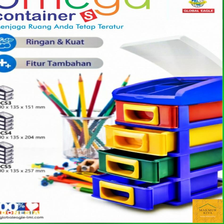 ✾ Laci Mini 3 4 5 Kecil Global Eagle / Laci Susun Mini / Lemari Plastik Kecil / Mini Container / Lac