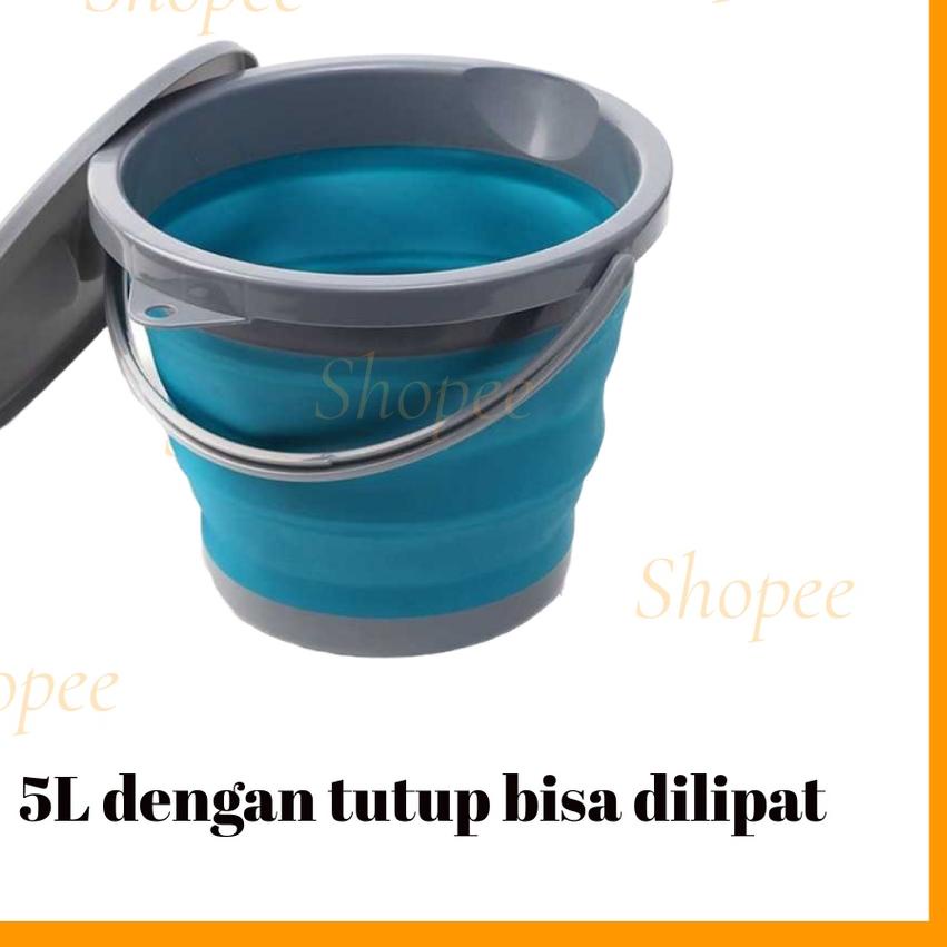 ✾ Ember lipat 5 Liter dengan tutup - AsyPets ➴