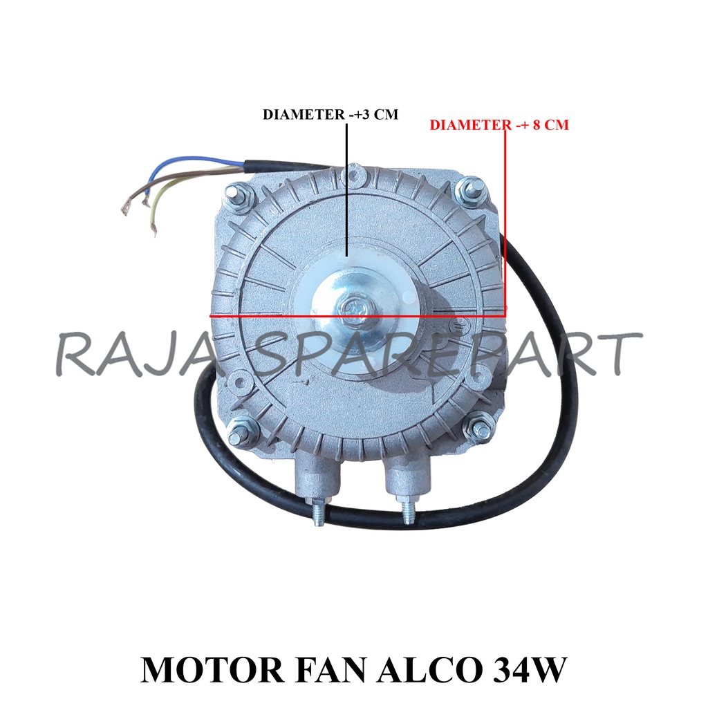 Dinamo Motor Kipas Kulkas Showcase Freezer / Motor Fan Alco Condensor 34Watt