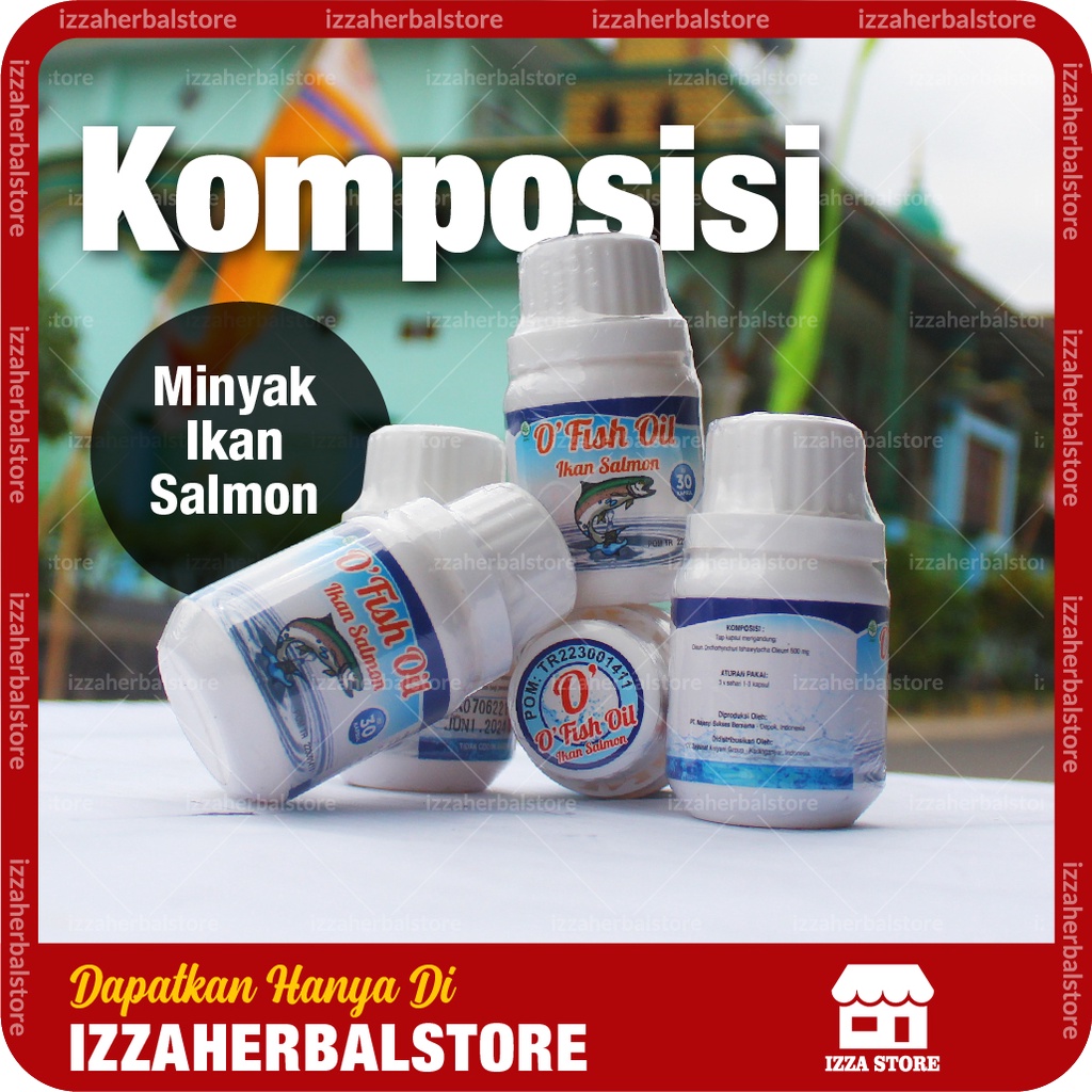 Minyak Ikan Salmon Untuk Anak Dan Dewasa Omega 3 O Fish Oil Asli Original BPOM