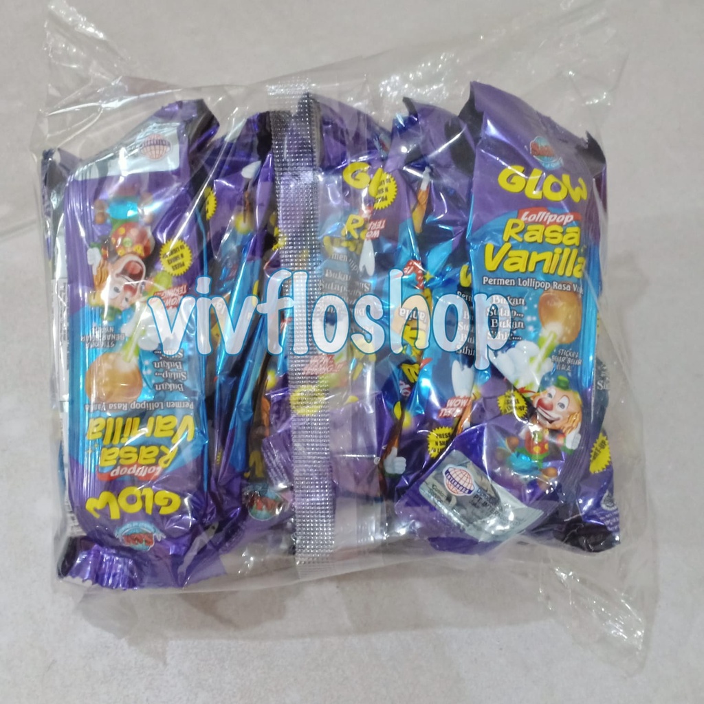 

Glow Loliipop / Permen Loli Glow Vanila (20 pcs)