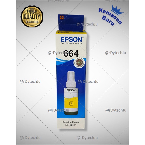 Tinta Epson 664 Untuk Printer L100 L110 L111 L120 L130 L132 L200 L210 L211 L220 L222 L300 L301 L310 L350 L351 L353 L355 L356 L358 L360 L362 L365 L366 L375 L455 L456 L475 L550 L551 L555 L556 L558 L565 L575 L566 L655 L800 L805 L810 L850 L1300 L1800