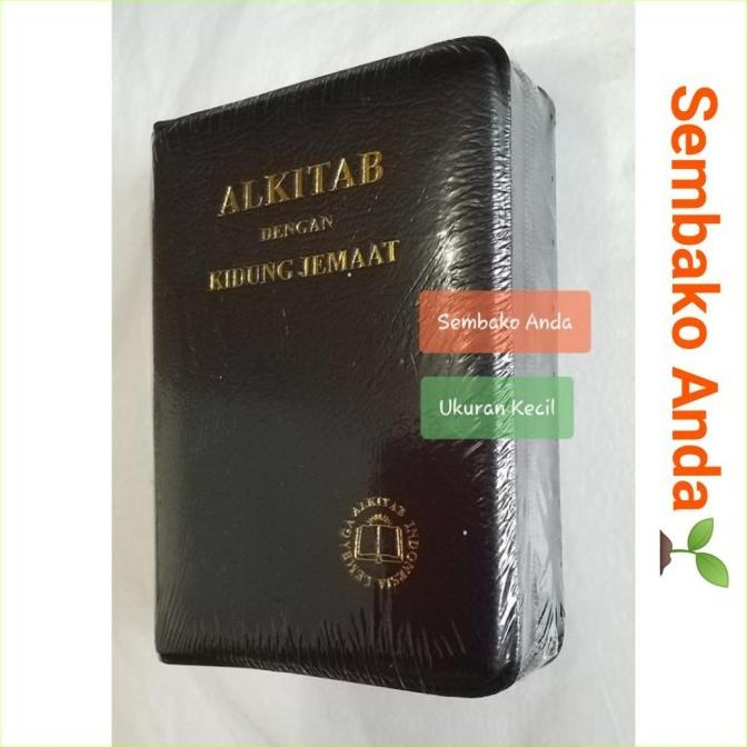 Baru Alkitab Kristen Kidung Jemaat Ukuran Kecil. Sampul Resleting Tb 034 Kj
