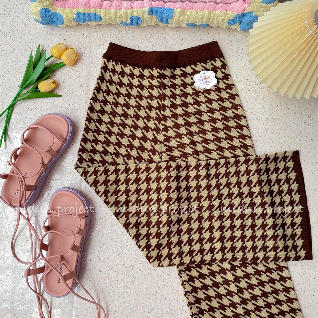 HOUNDSTOOTH KULOT KNIT PREMIUM