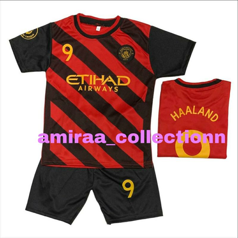 SETELAN BAJU BOLA CITY HIJAU ANAK TERBARU STELLAN  BAJU BOLA  ANAK LAKI LAKI TERMURAH