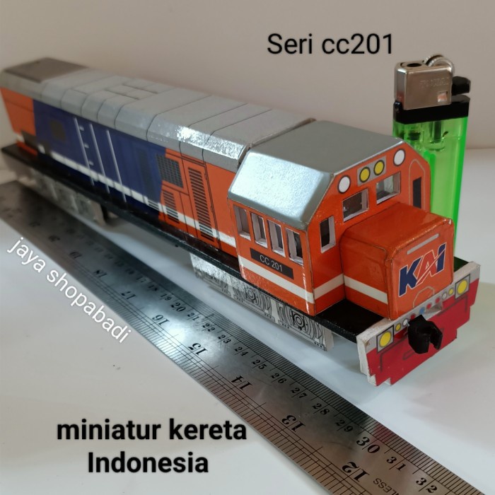 MINIATUR KERETA API INDONESIA CC 201 TERMURAH