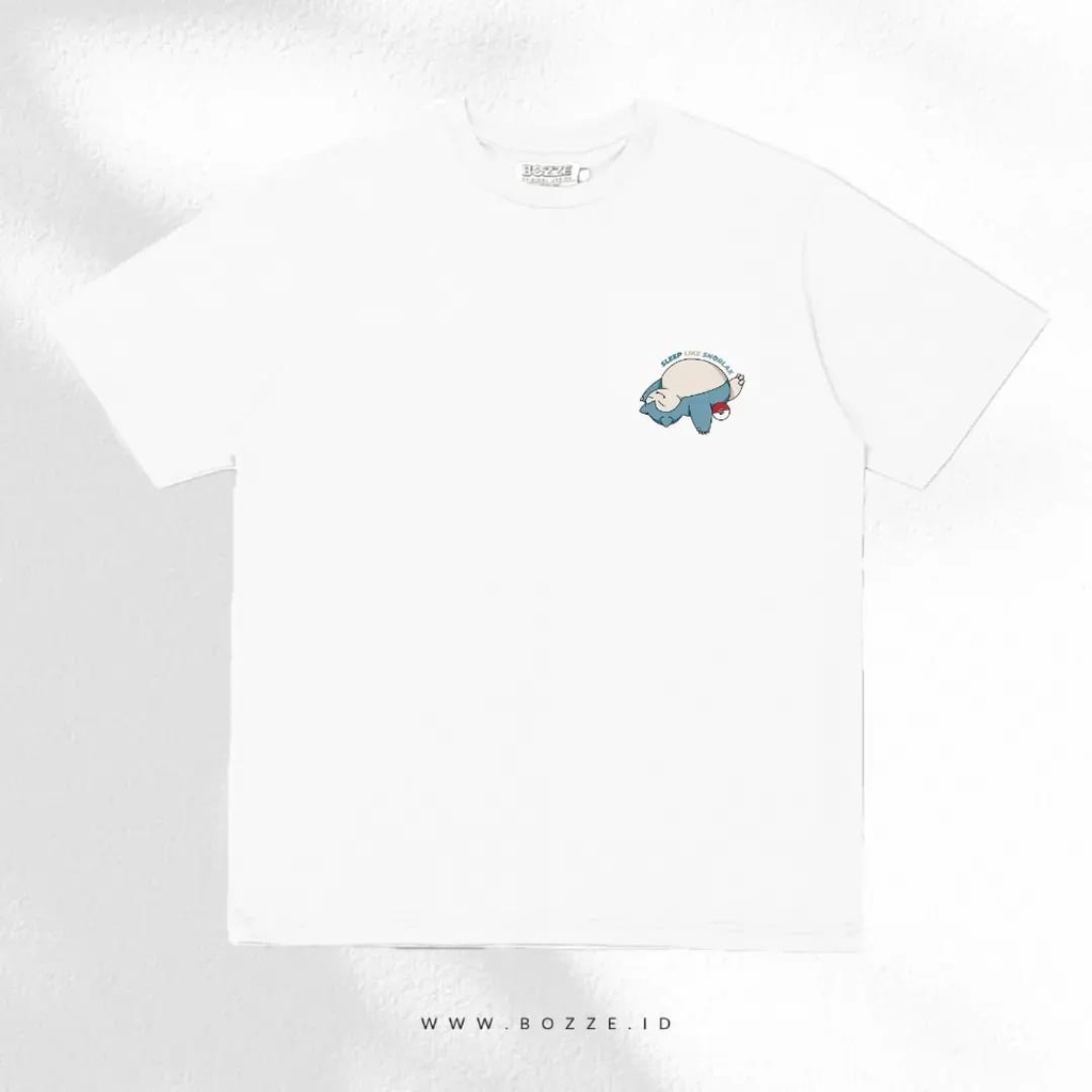 BOZZE Oversize Tee Pocket Master Teal Blue | Snorlax | Pokemon Unisex Tee