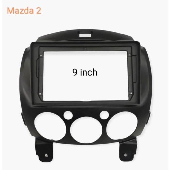 Terlaris Frame Headunit 2 Din 9 Inch Frame Mazda 2 2010