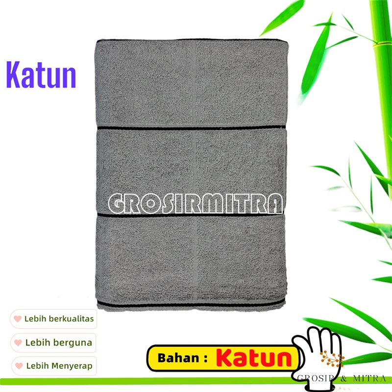 handuk mandi dewasa / handuk Katun / handuk mandi / handuk Couple / kamar mandi Garis Kotak