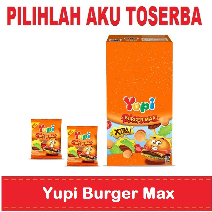 YUPI BURGER MAX isi 12 PCS - ( HARGA PER BOX )