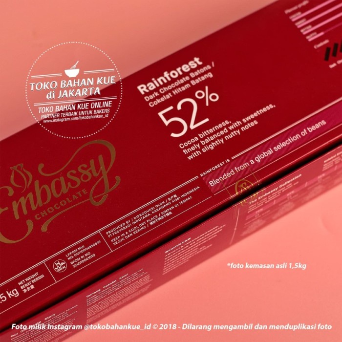 

Coklat Stik Chocolate Batons Couverture Sticks Tulip EOC 52% - 500 gr