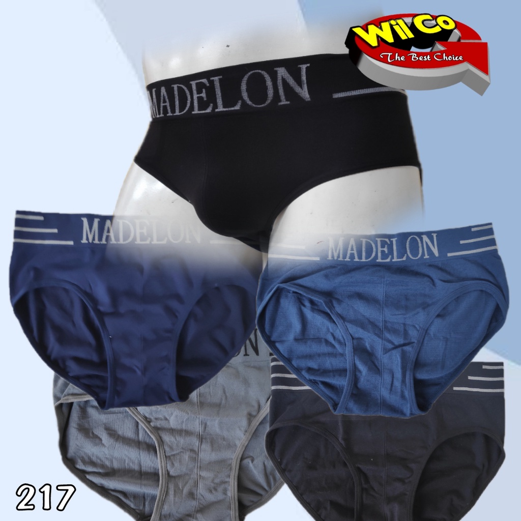 K217 - [Harga Per 1 Potong] CELANA DALAM PRIA BRIEF [SEGITIGA] SEAMLESS MADELON ALL SIZE