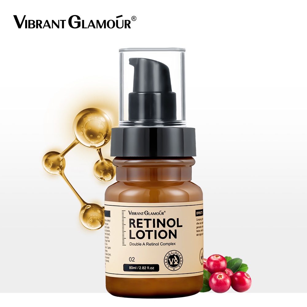 VIBRANT GLAMOUR Retinol Lotion 80ml Anti Aging Collagen Firming Remove Wrinkle Fade Fine Lines Moisturizing Lifting Skin Care