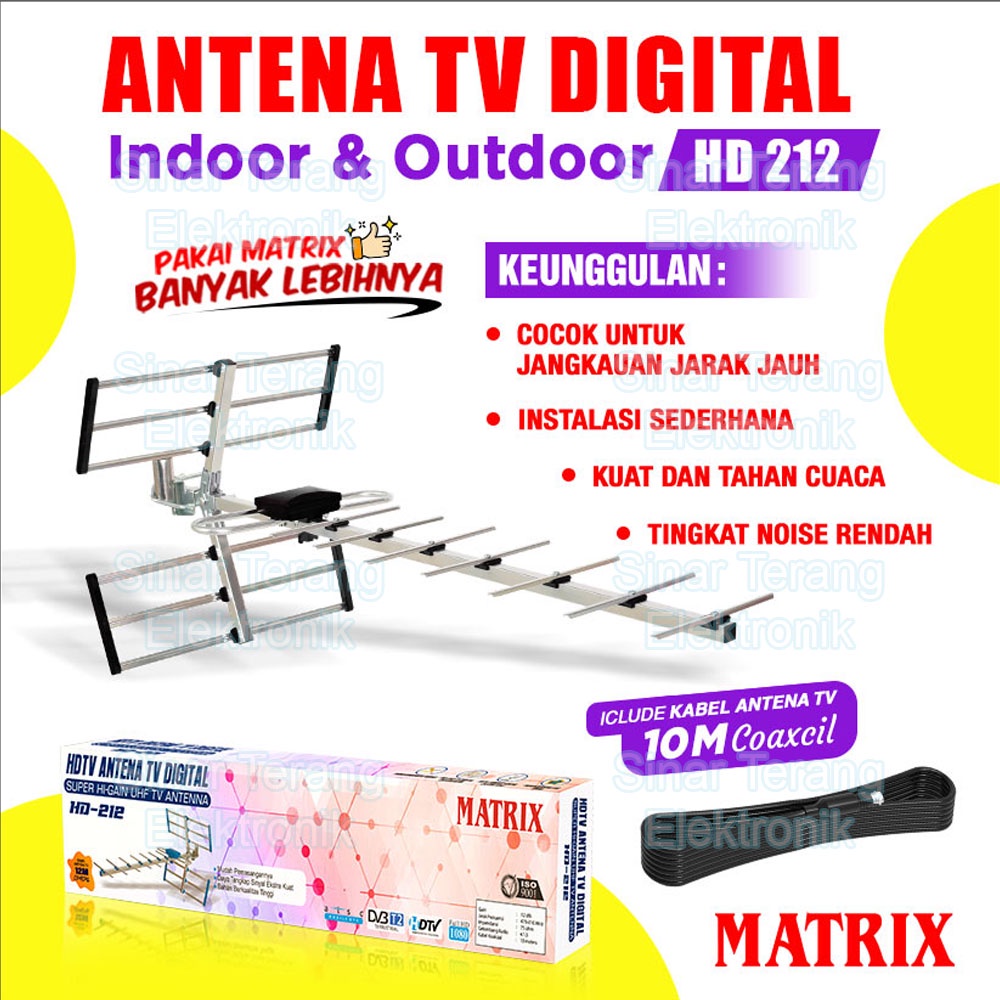 Antena Tv Digital Matrix HD 212